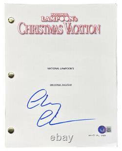 Chevy Chase Signed National Lampoon Christmas Vacation Movie Script BAS