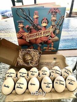 Chicken Run Rare Promotional Eggs & Hatching the Movie Book Set