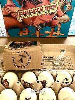 Chicken Run Rare Promotional Eggs & Hatching the Movie Book Set