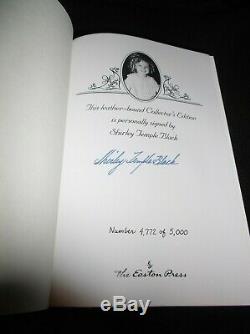 Child Star Shirley Temple Black Easton Press Signed Leather Limited Edition Book
