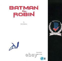 Chris O'donnell Signed Autograph Batman & Robin Movie Script Screenplay BAS COA