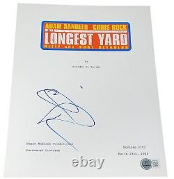 Chris Rock Signed Autograph The Longest Yard Movie Script Screenplay Beckett BAS