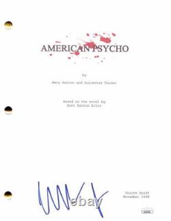 Christian Bale Signed Autograph American Psycho Full Movie Script with JSA COA