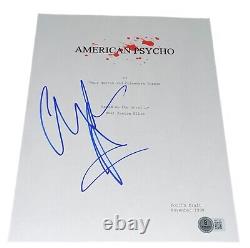 Christian Bale Signed Autograph American Pyscho Movie Script Screenplay Beckett