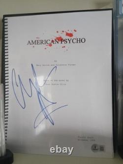 Christian Bale Signed Autograph American Pyscho Movie Script Screenplay Beckett