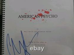 Christian Bale Signed Autograph American Pyscho Movie Script Screenplay Beckett