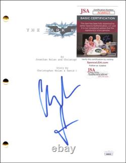 Christian Bale Signed Autograph Batman The Dark Knight Movie Script with JSA COA