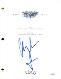 Christian Bale Signed Autograph Batman The Dark Knight Movie Script with JSA COA