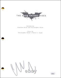 Christian Bale Signed Autograph Batman The Dark Knight Rises Movie Script with JSA