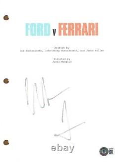 Christian Bale Signed Autograph FORD v FERRARI Movie Script Screenplay BAS COA