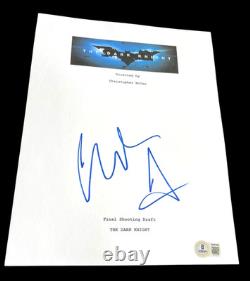 Christian Bale Signed Autograph Movie Script The Dark Knight Beckett Bas Coa F