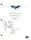 Christian Bale Signed Autograph The Dark Knight Movie Script Batman Beckett Coa