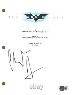 Christian Bale Signed Autograph THE DARK KNIGHT Movie Script Batman Beckett COA
