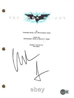 Christian Bale Signed Autograph THE DARK KNIGHT Movie Script Batman Beckett COA