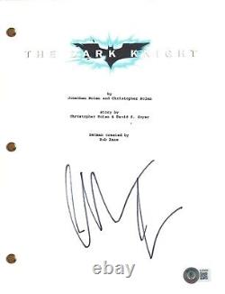 Christian Bale Signed Autograph THE DARK KNIGHT Movie Script Batman Beckett COA