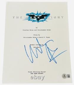 Christian Bale Signed Autograph The Dark Knight Movie Script Screenplay Beckett