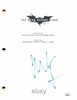 Christian Bale Signed Autograph The Dark Knight Rises Full Movie Script Jsa Coa