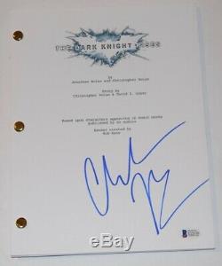 Christian Bale Signed Autographed THE DARK KNIGHT RISES Movie Script Beckett COA