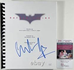 Christian Bale Signed Batman Begins Complete Movie Script Autograph JSA COA