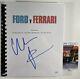 Christian Bale Signed Ford V Ferrari Complete Movie Script Autograph Jsa Coa