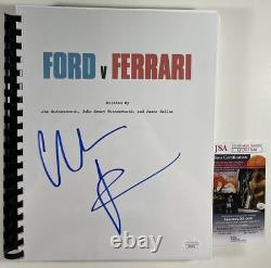 Christian Bale Signed Ford V Ferrari Complete Movie Script Autograph JSA COA