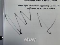 Christian Bale Signed Movie Script, The Dark Knight Rises, Beckett