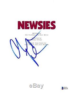 Christian Bale Signed Newsies Full Movie Script Beckett Bas Autograph Auto