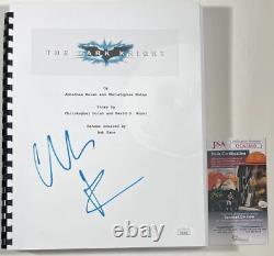 Christian Bale Signed The Dark Knight Full Movie Script Autograph Batman JSA COA