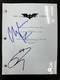 Christian Bale & Tom Hardy Signed Dark Knight Movie Script Autograph Beckett Bas