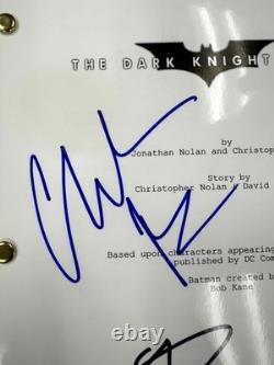 Christian Bale & Tom Hardy signed Dark Knight Movie Script autograph Beckett BAS