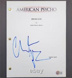 Christian Bale autograph signed American Psycho movie script Beckett BAS