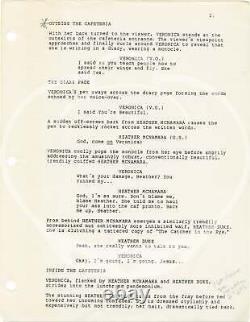 Christian Slater Winona Rider HEATHERS Original screenplay for the 1989 #161161