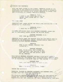 Christian Slater Winona Rider HEATHERS Original screenplay for the 1989 #161161