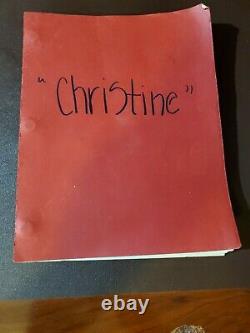Christine 1983 Movie Original Screenplay