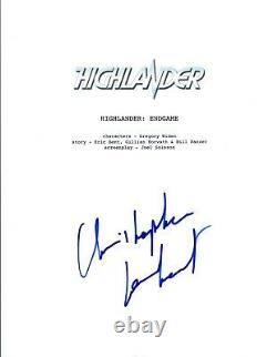 Christopher Lambert Signed Autographed HIGHLANDER ENDGAME Movie Script COA VD