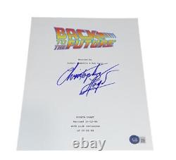 Christopher Lloyd Signed Autograph Back To The Future Full Movie Script Bttf Bas