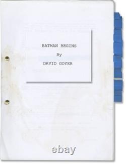Christopher Nolan BATMAN BEGINS Original screenplay for the 2005 film #167968