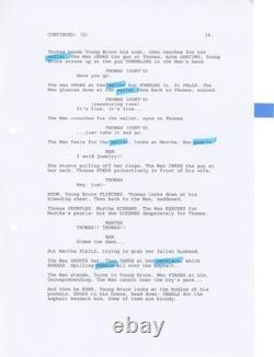 Christopher Nolan BATMAN BEGINS Original screenplay for the 2005 film #167968