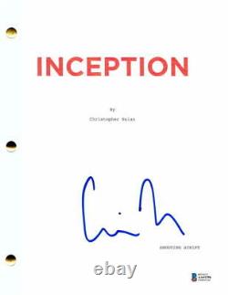 Christopher Nolan Signed Autograph Inception Movie Script Leonardo Dicaprio