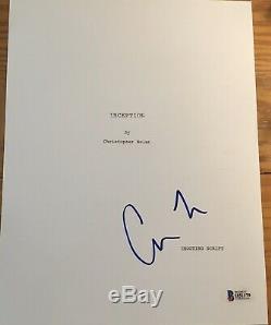 Christopher Nolan Signed Autograph Rare Inception Full Movie Script Bas Coa