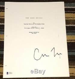 Christopher Nolan Signed Autograph The Dark Knight Full Movie Script Beckett