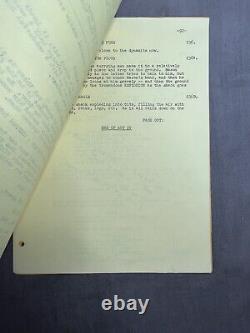 Cimarron Strip production working movie script with hand annotated 1/4/68