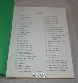 City Heat Original Movie Script Cast List & Set List Screenplay Rare Eastwood