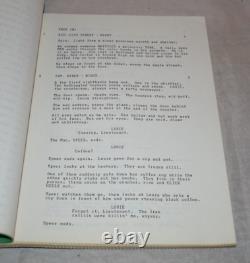 City Heat Original Movie Script Cast List & Set List Screenplay Rare Eastwood