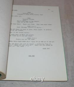 City Heat Original Movie Script Cast List & Set List Screenplay Rare Eastwood