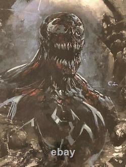 Clayton Crain ORIGINAL Sketch Art 9.8 VENOM Signed Painted Movie Comic Book