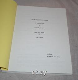 Clear And Present Danger Original Movie Script Donald Stewart Revised Tom Clancy