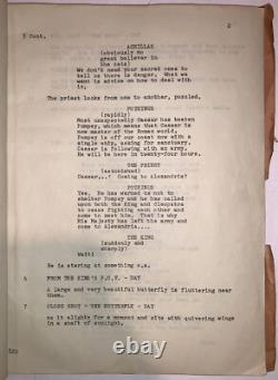 Cleopatra, Original Film Script, Second Draft Of Screenplay, Elizabeth Taylor