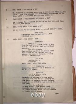 Cleopatra, Original Film Script, Second Draft Of Screenplay, Elizabeth Taylor