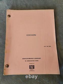 Cocoon Movie Original Script Screenplay 1985